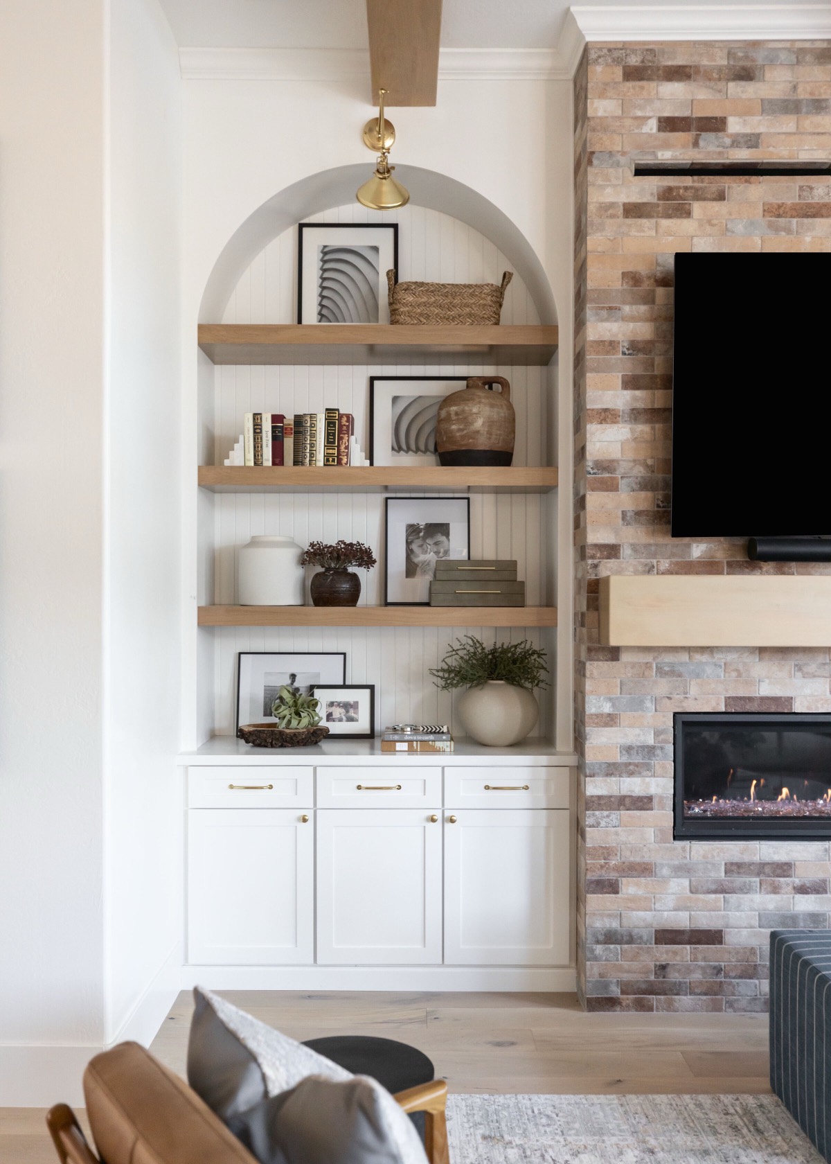 Polished, elevated modern living space with clean lines by Treasure in the Detail
